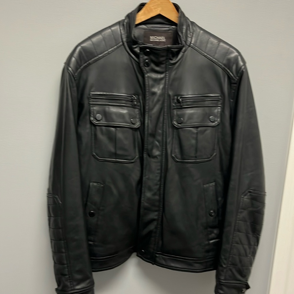 Michael Kors Men’s Leather-Like Jacket